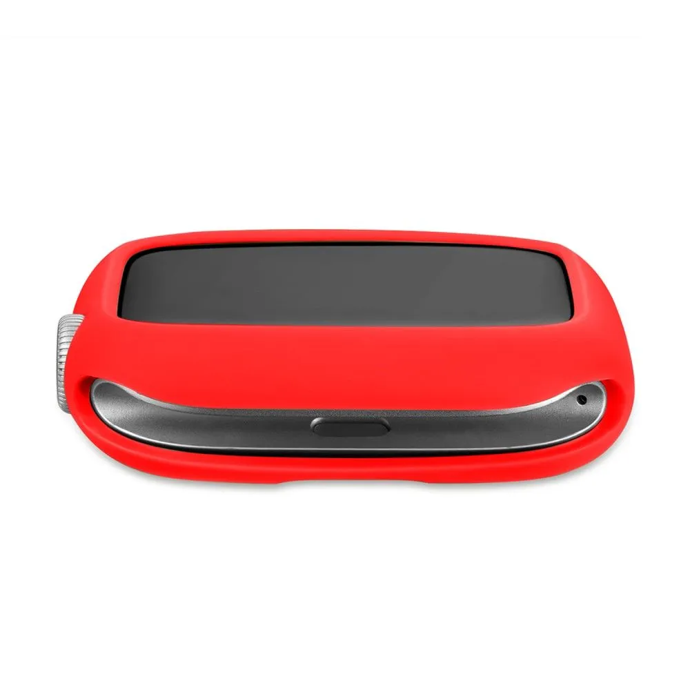 Apple Watch (41mm) candy color button TPU cover - Red / White