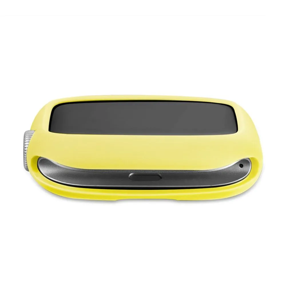 Apple Watch (41mm) candy color button TPU cover - Yellow / Flourescent Green