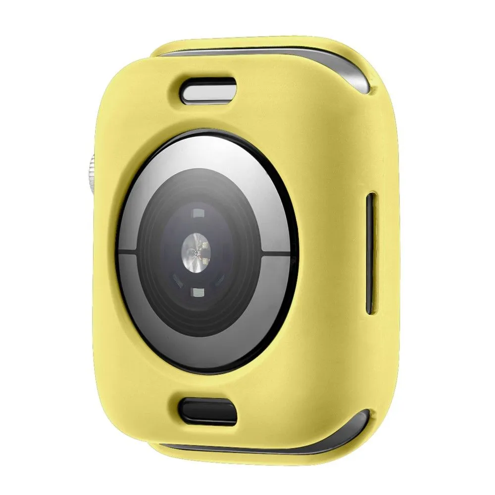 Apple Watch (41mm) candy color button TPU cover - Yellow / Flourescent Green
