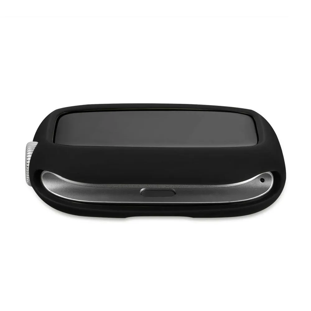 Apple Watch (45mm) candy color button TPU cover - Black / Black