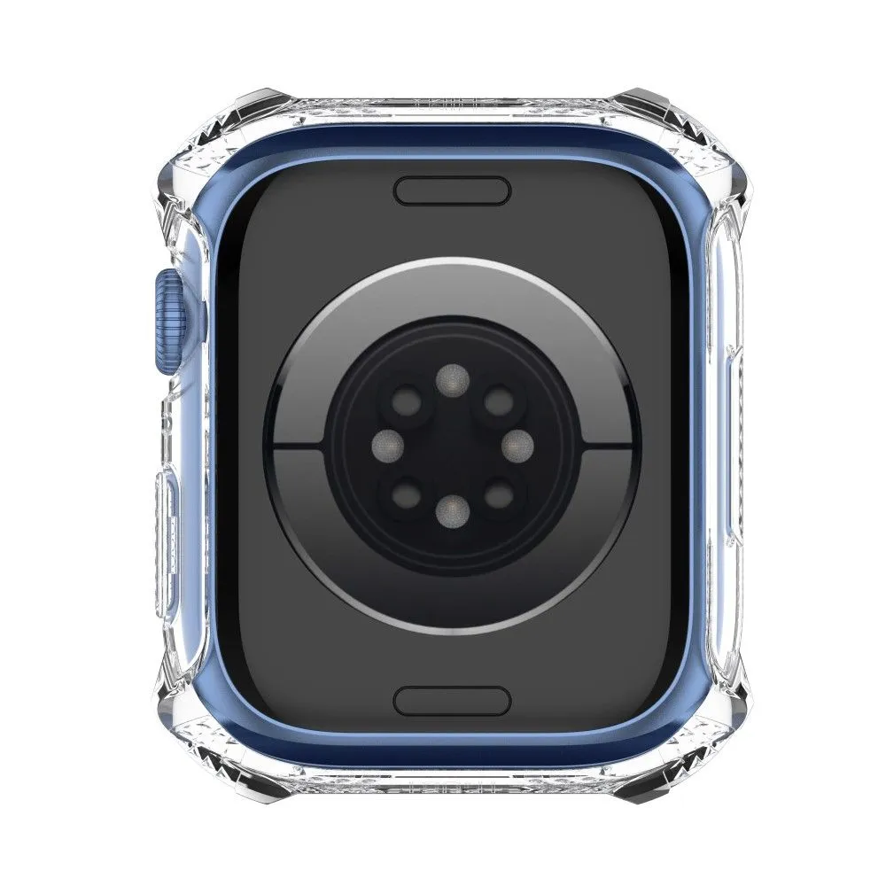 Apple Watch (45mm) rhinestone adorned cover with tempered glass screen protector - Transparent
