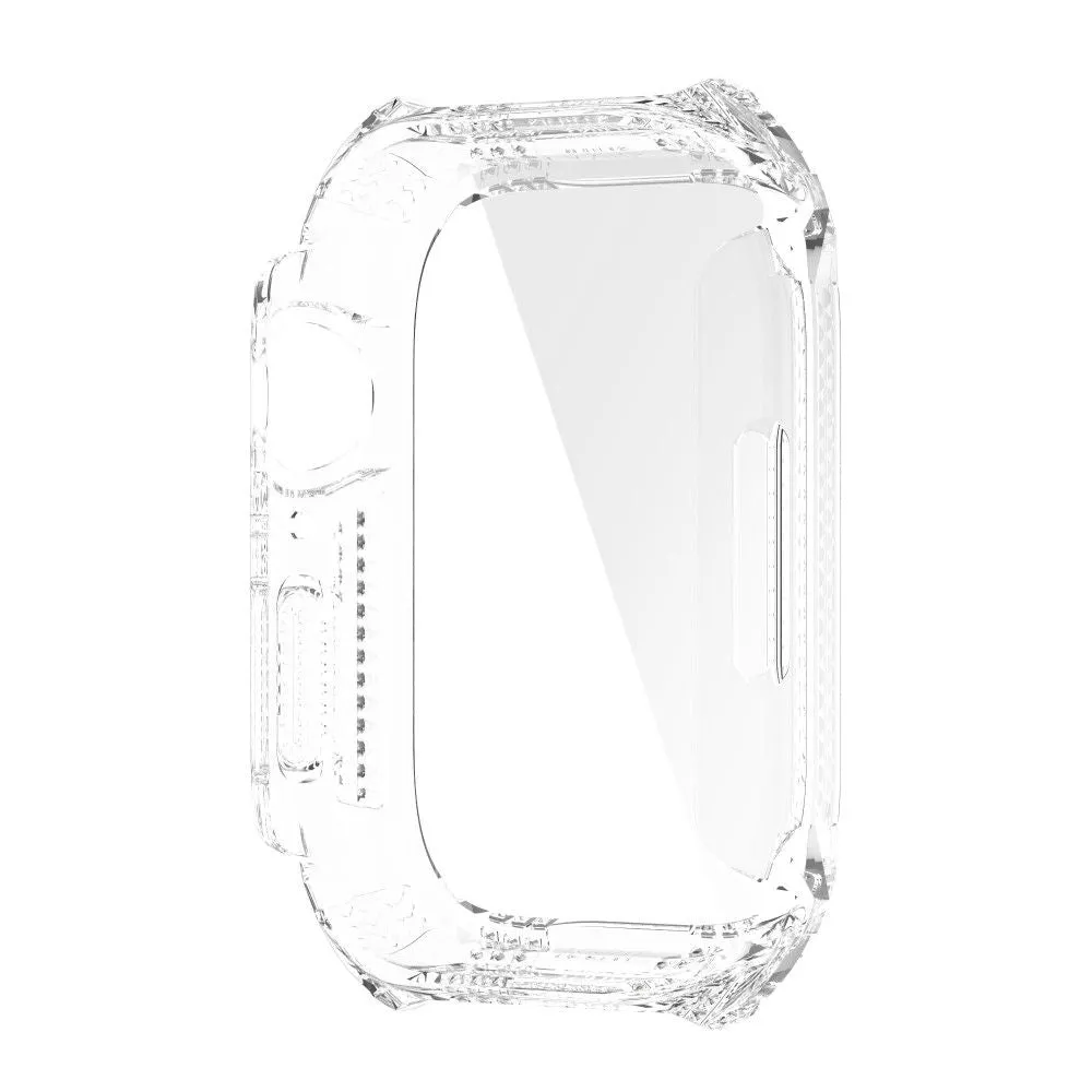 Apple Watch (45mm) rhinestone adorned cover with tempered glass screen protector - Transparent