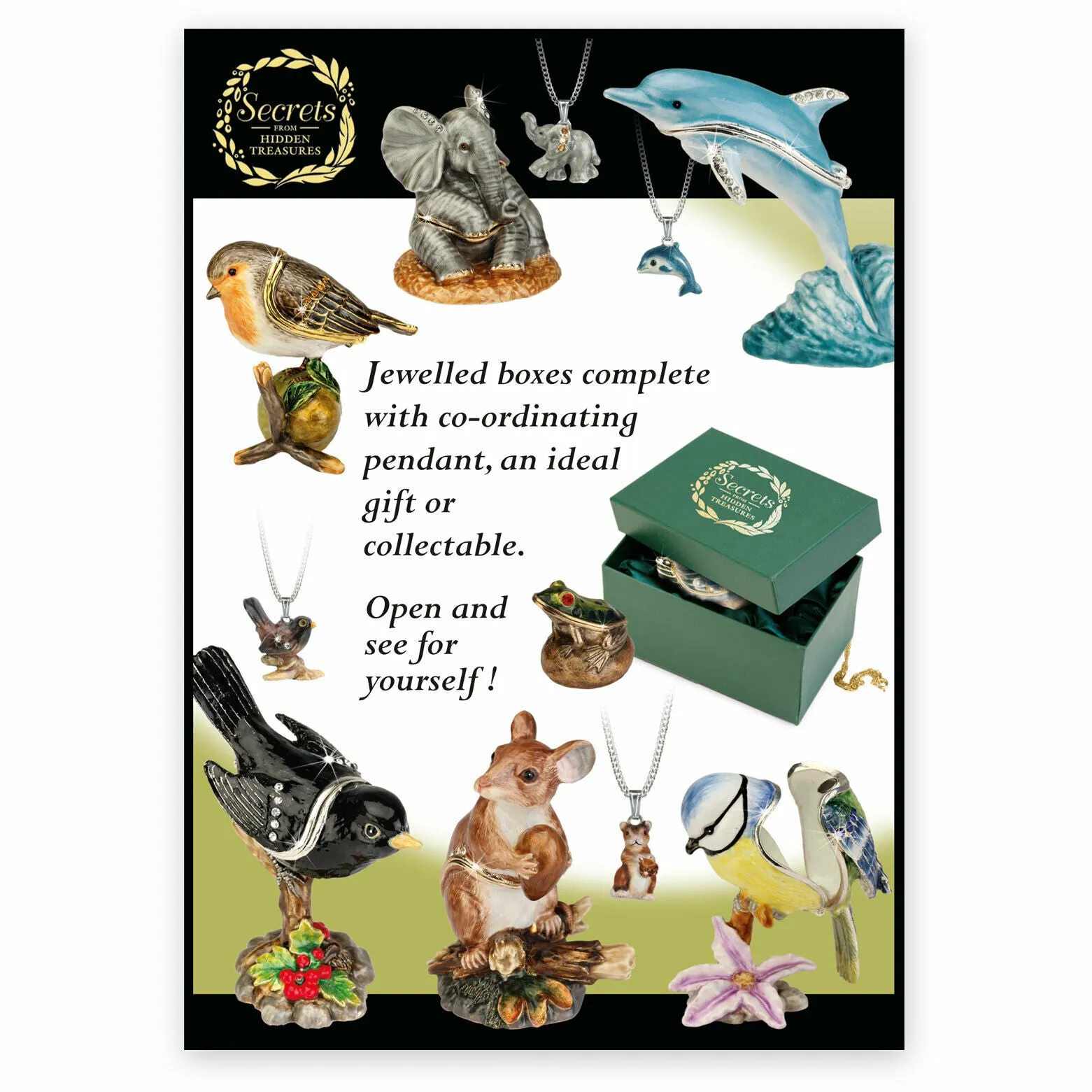 Arora Design Trinket Box Hidden Treasures Wind in The Willows Ratty