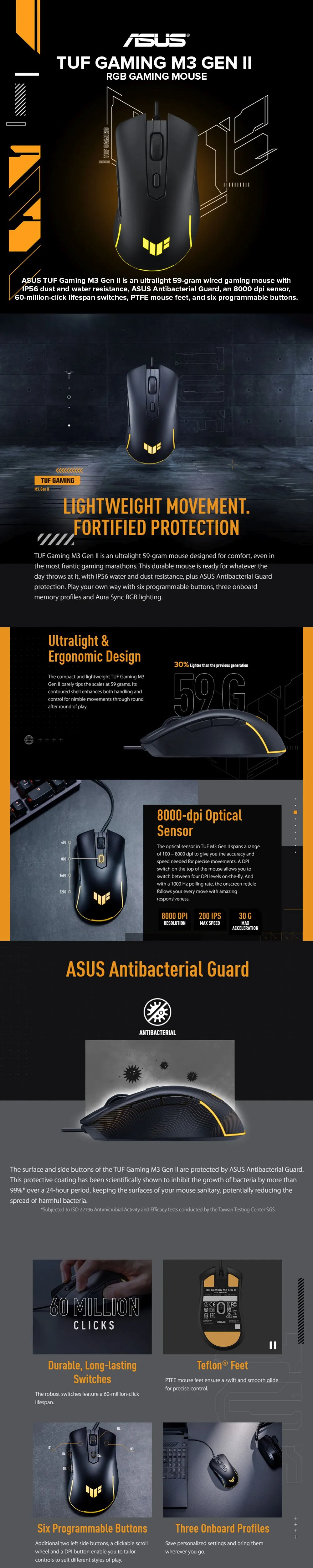 Asus TUF Gaming M3 Gen II RGB gaming mouse