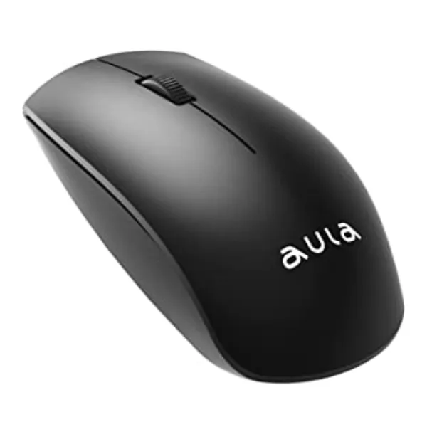 Aula AM201 2.4GHz Wireless Mouse Black Wireless Mice Wireless Mouse Ergonomic Design