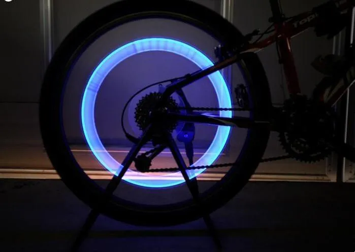Bicycle Lights LEDS Tire Valve Caps