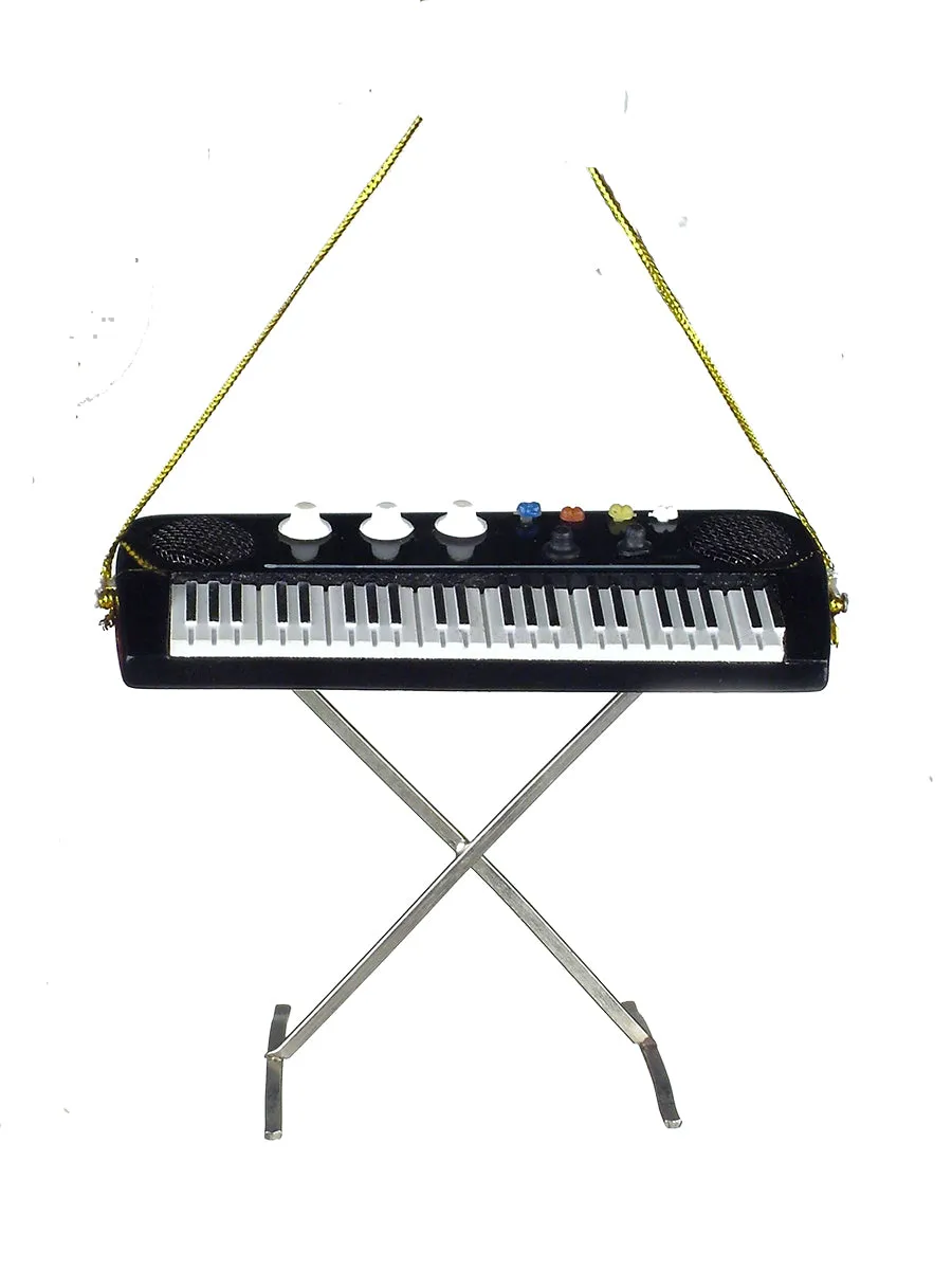 Black Electric Keyboard Ornament