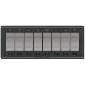 Blue Sea 12V Contura 8 Pos. Water Res. DC Panel