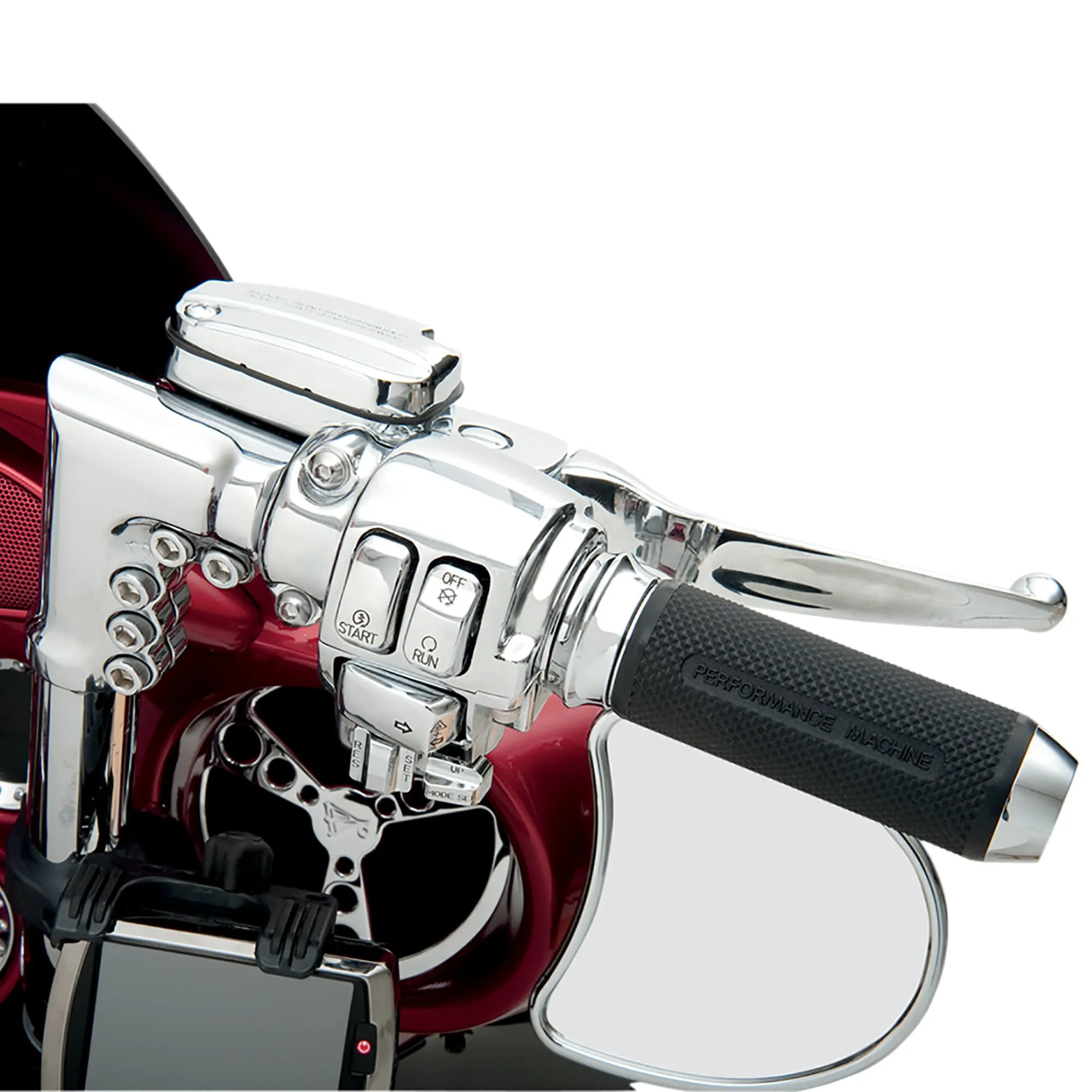 Brake/Mechanical Clutch Controls Kit - Chrome - 2008-13 Harley-Davidson FLHX/FLHT/FLTR/FLHR