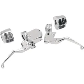 Brake/Mechanical Clutch Controls Kit w/o Switches - Chrome - 2004-13 Harley-Davidson Sportster XL w/o ABS