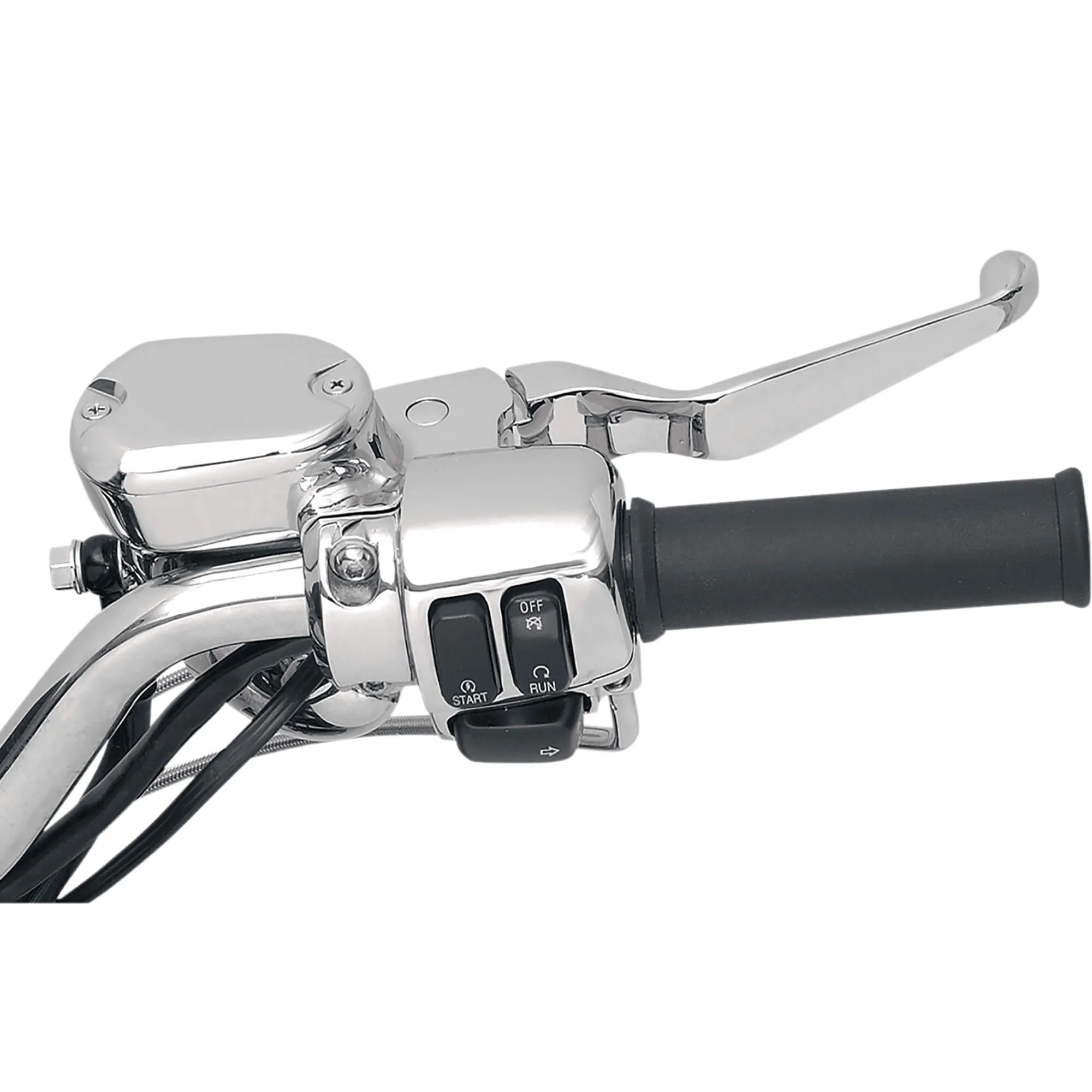 Brake/Mechanical Clutch Controls Kit w/o Switches - Chrome - 2004-13 Harley-Davidson Sportster XL w/o ABS