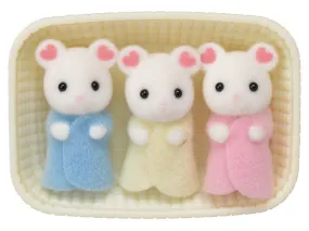 Calico Critters - Marshmallow Mouse Triplets