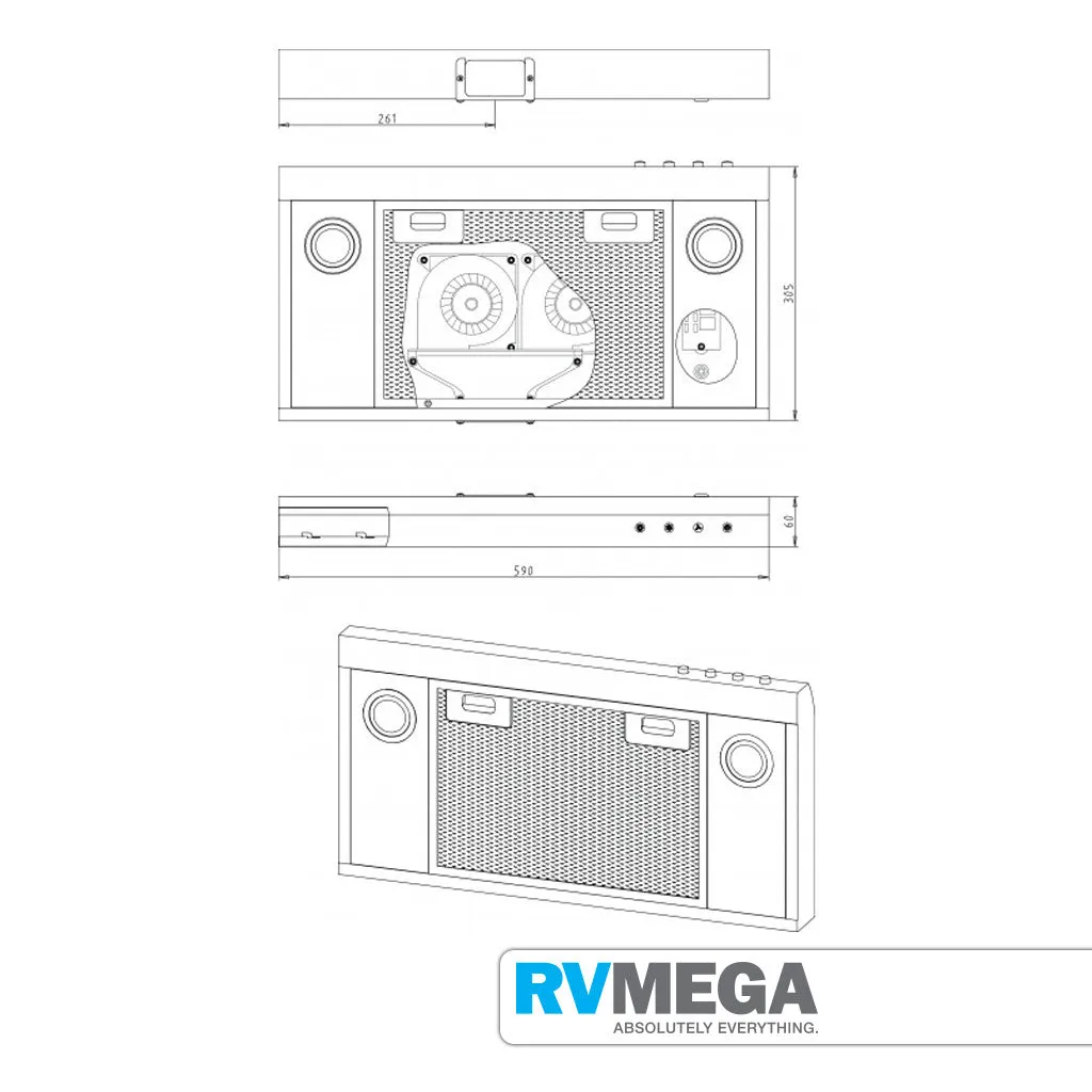 Camec Rangehood Outlet Adaptor