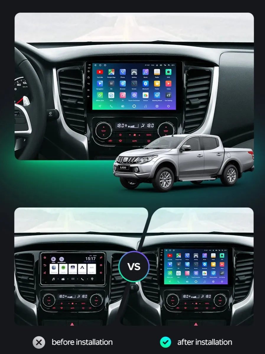 Car Dealz Premium Advanced 4G Data Model 10.2" Android 12.0 For Mitsubishi L200 Trition Challenger 2015 - 2019