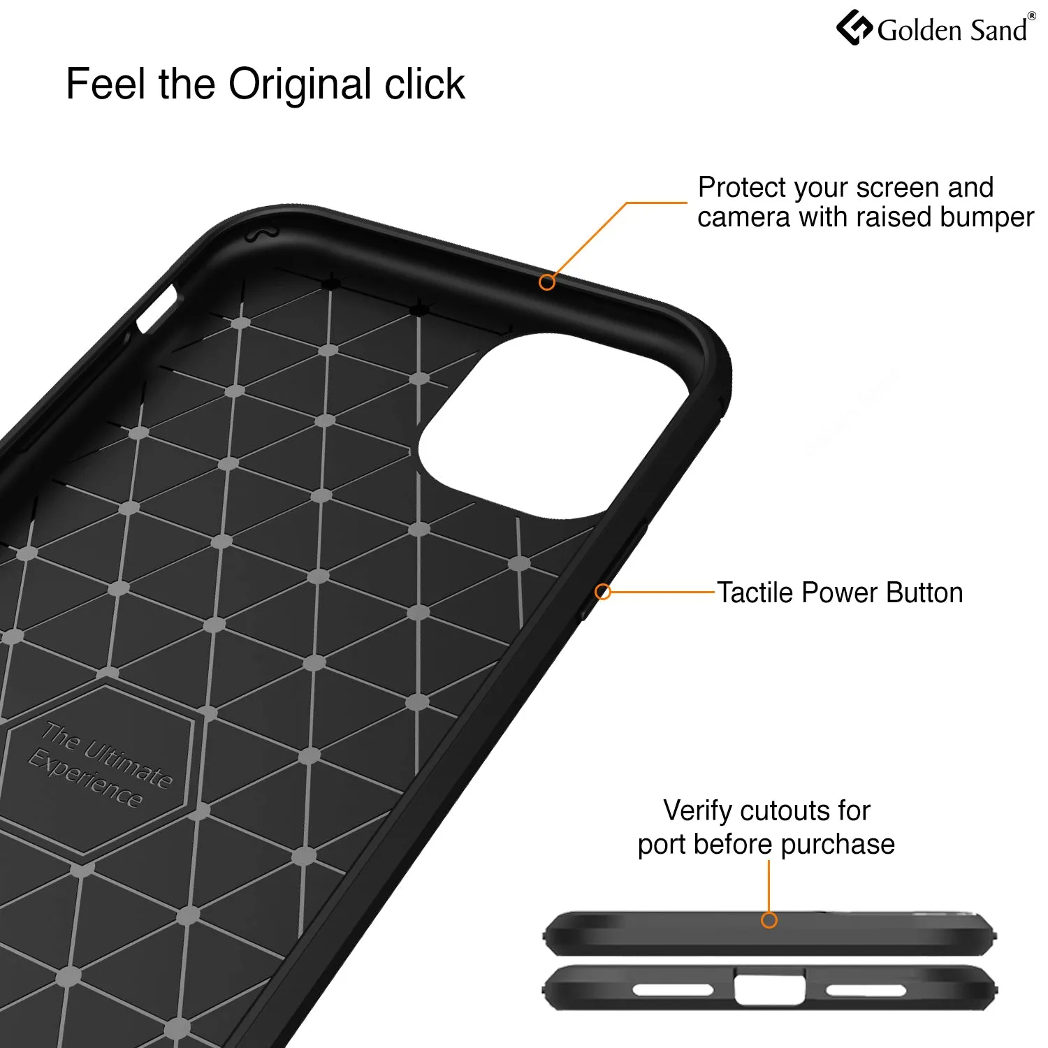 Carbon Fibre Series Shockproof Armor Back Cover for Apple iPhone 11 6.1 inch, Black