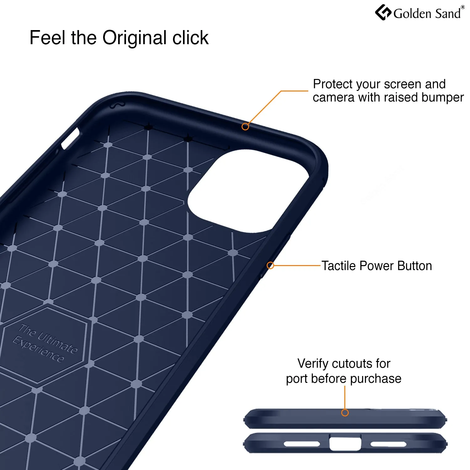 Carbon Fibre Series Shockproof Armor Back Cover for Apple iPhone 11 6.1 inch, Blue