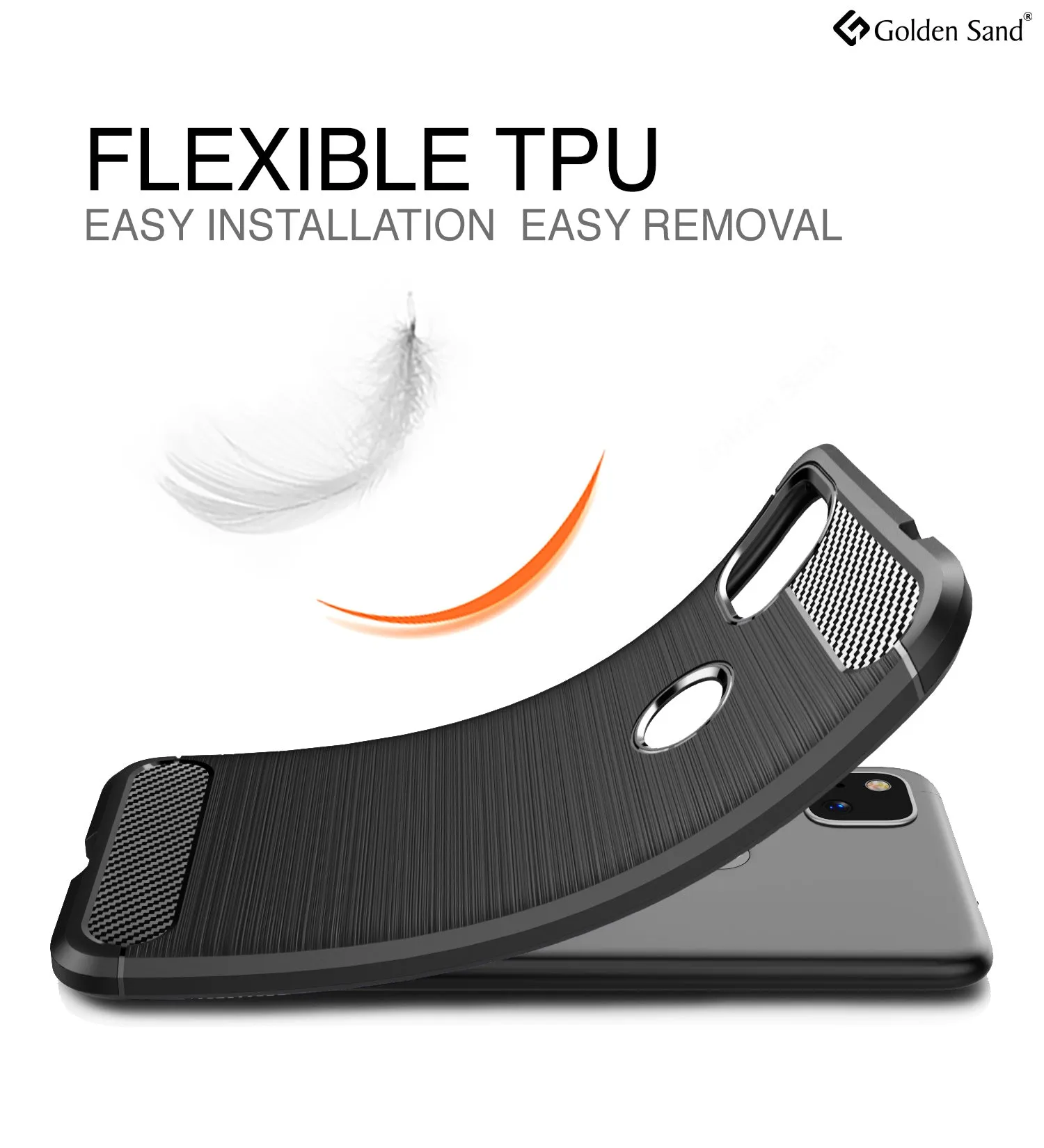 Carbon Fibre Series Shockproof Armor Back Cover for Google Pixel 4a, Black