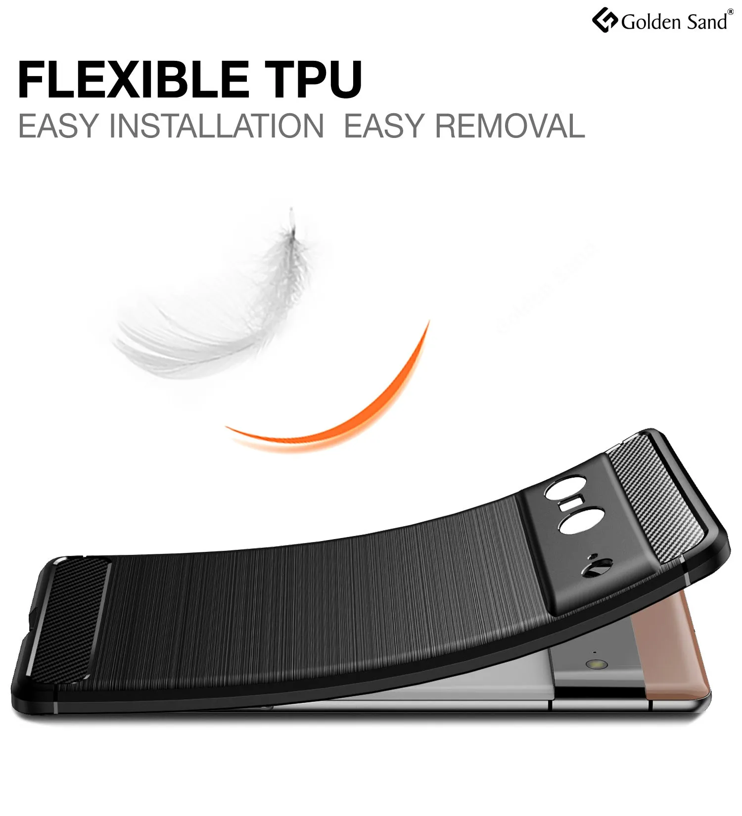 Carbon Fibre Series Shockproof Armor Back Cover for Google Pixel 7 5G, 6.3 inch, Black