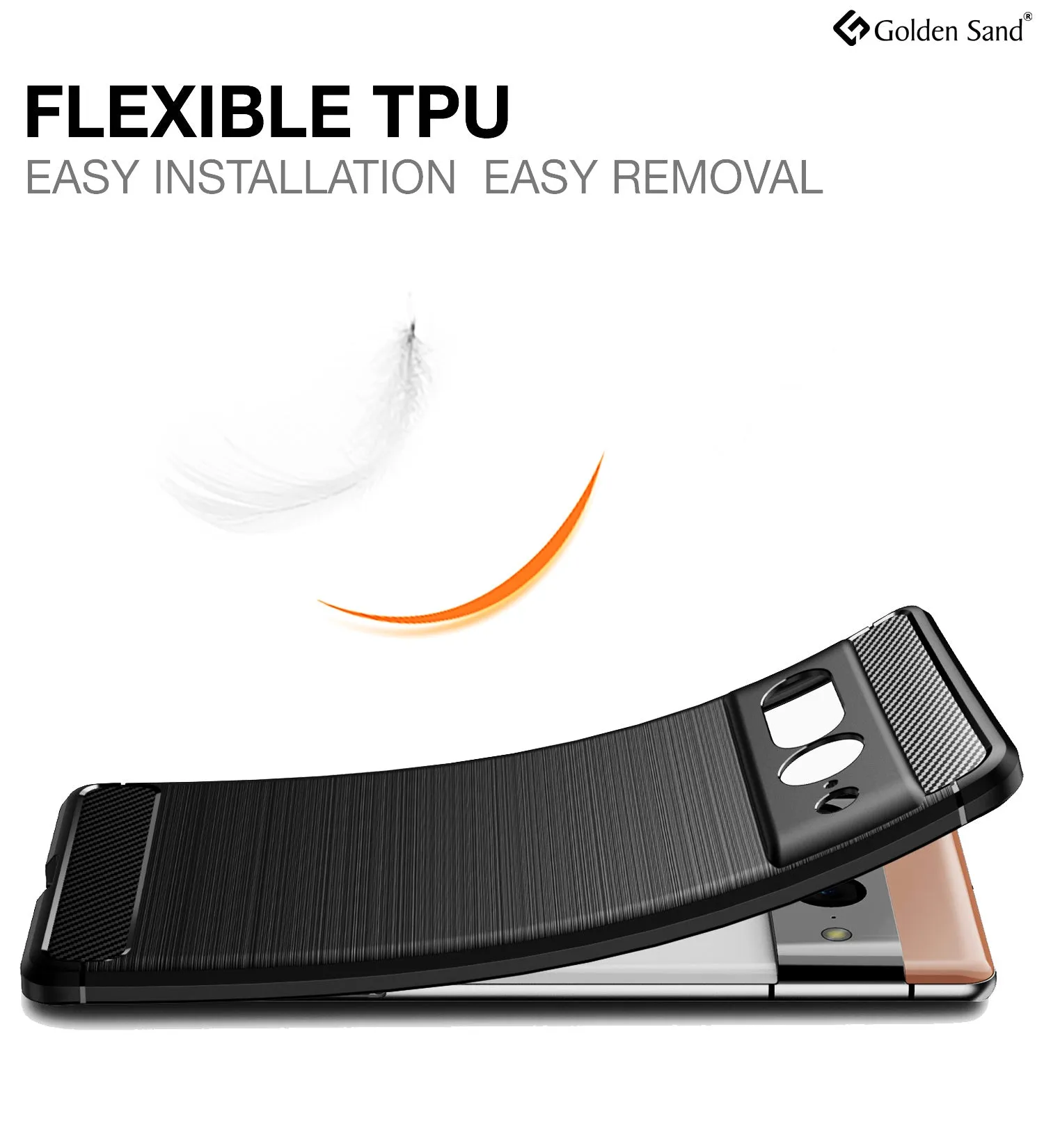 Carbon Fibre Series Shockproof Armor Back Cover for Google Pixel 7 Pro 5G, 6.7 inch, Black