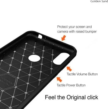 Carbon Fibre Series Shockproof Armor Back Cover for Motorola Moto One Power, Black