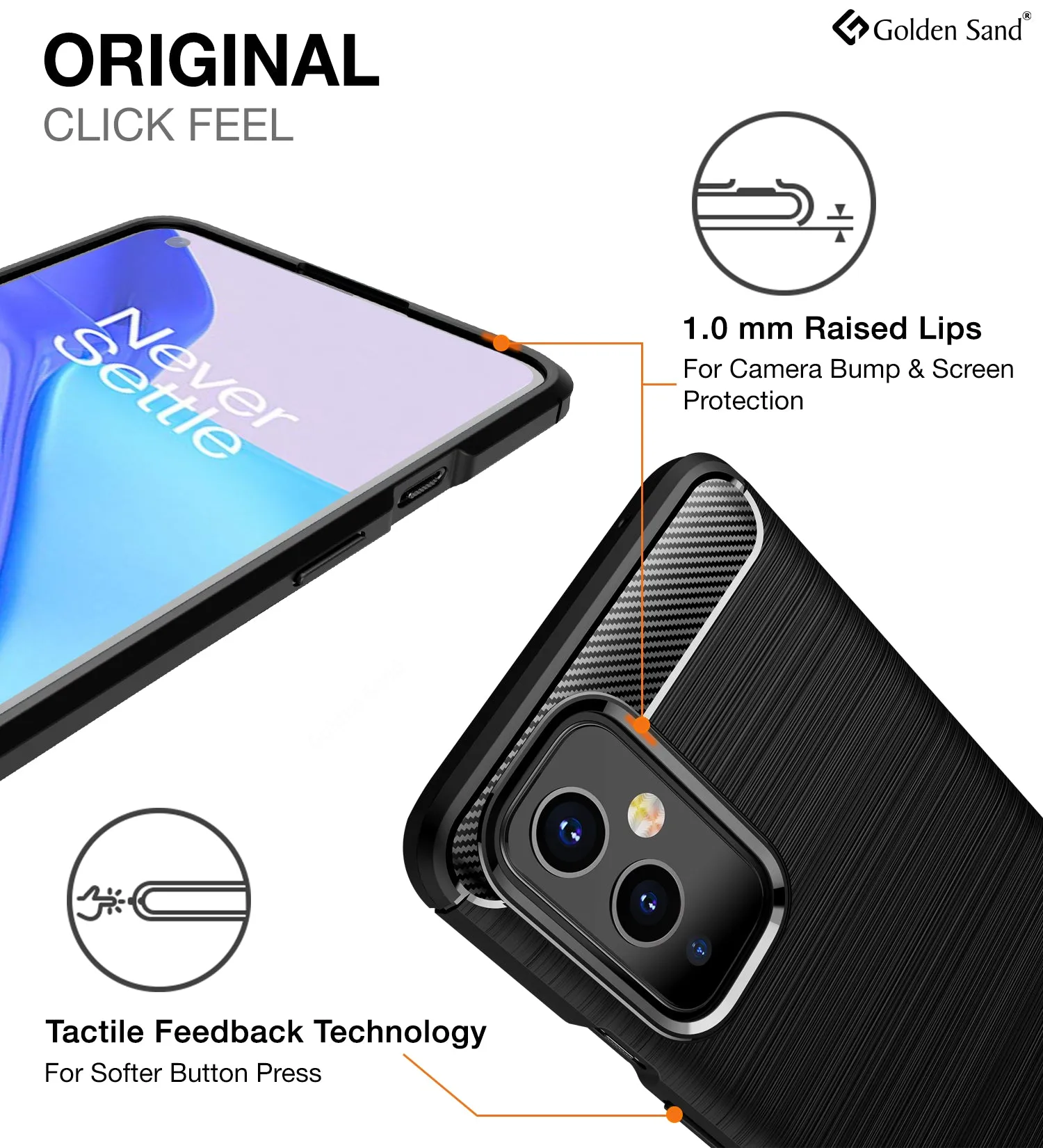 Carbon Fibre Series Shockproof Armor Back Cover for OnePlus 9, 6.55 inch, Black