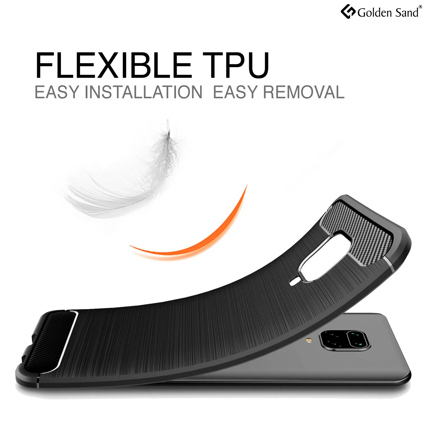 Carbon Fibre Series Shockproof Armor Back Cover for Redmi Note 10 Lite, Xiaomi Redmi Note 9 Pro, Note 9 Pro Max, Poco M2 Pro, Black
