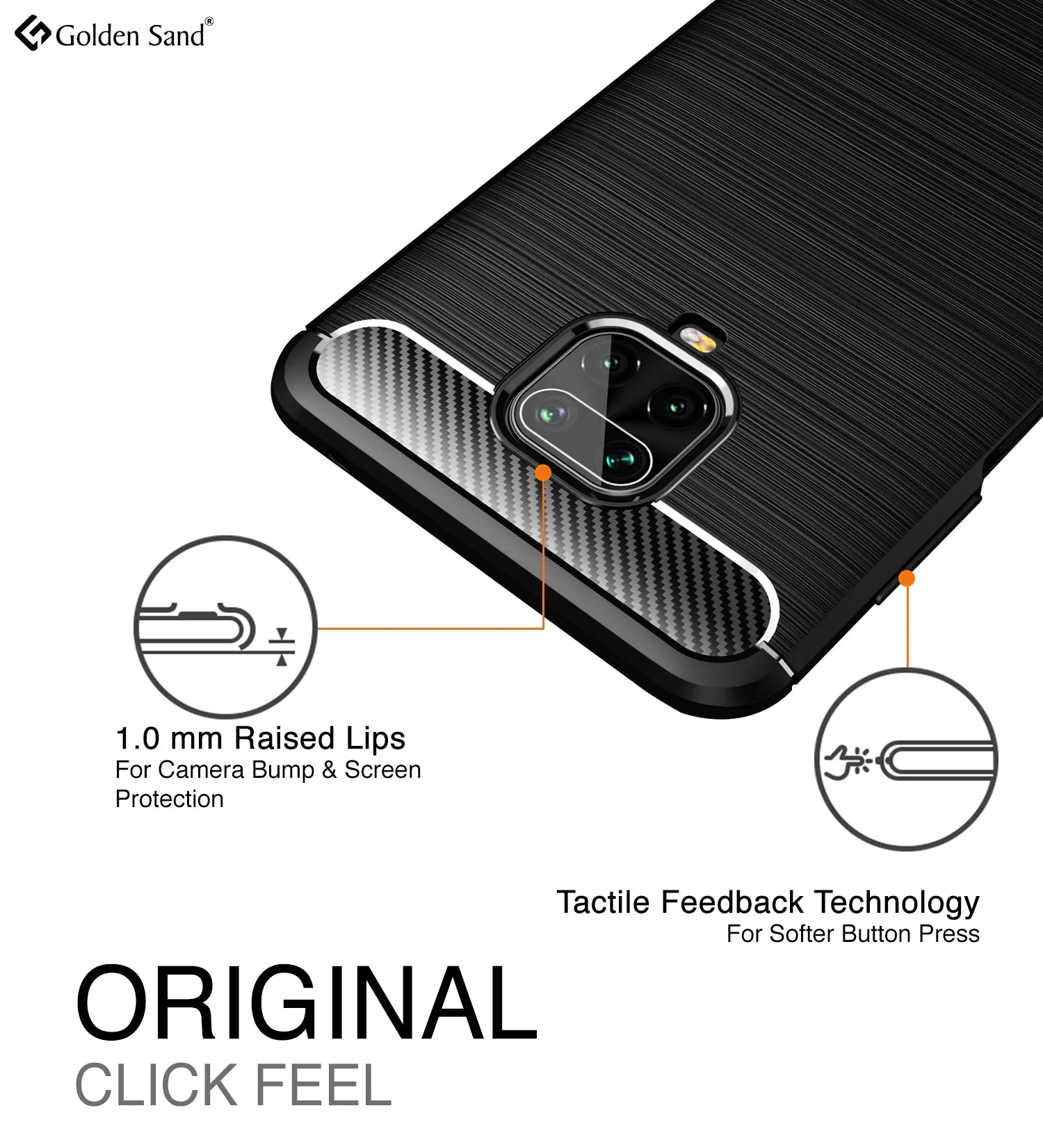 Carbon Fibre Series Shockproof Armor Back Cover for Redmi Note 10 Lite, Xiaomi Redmi Note 9 Pro, Note 9 Pro Max, Poco M2 Pro, Black