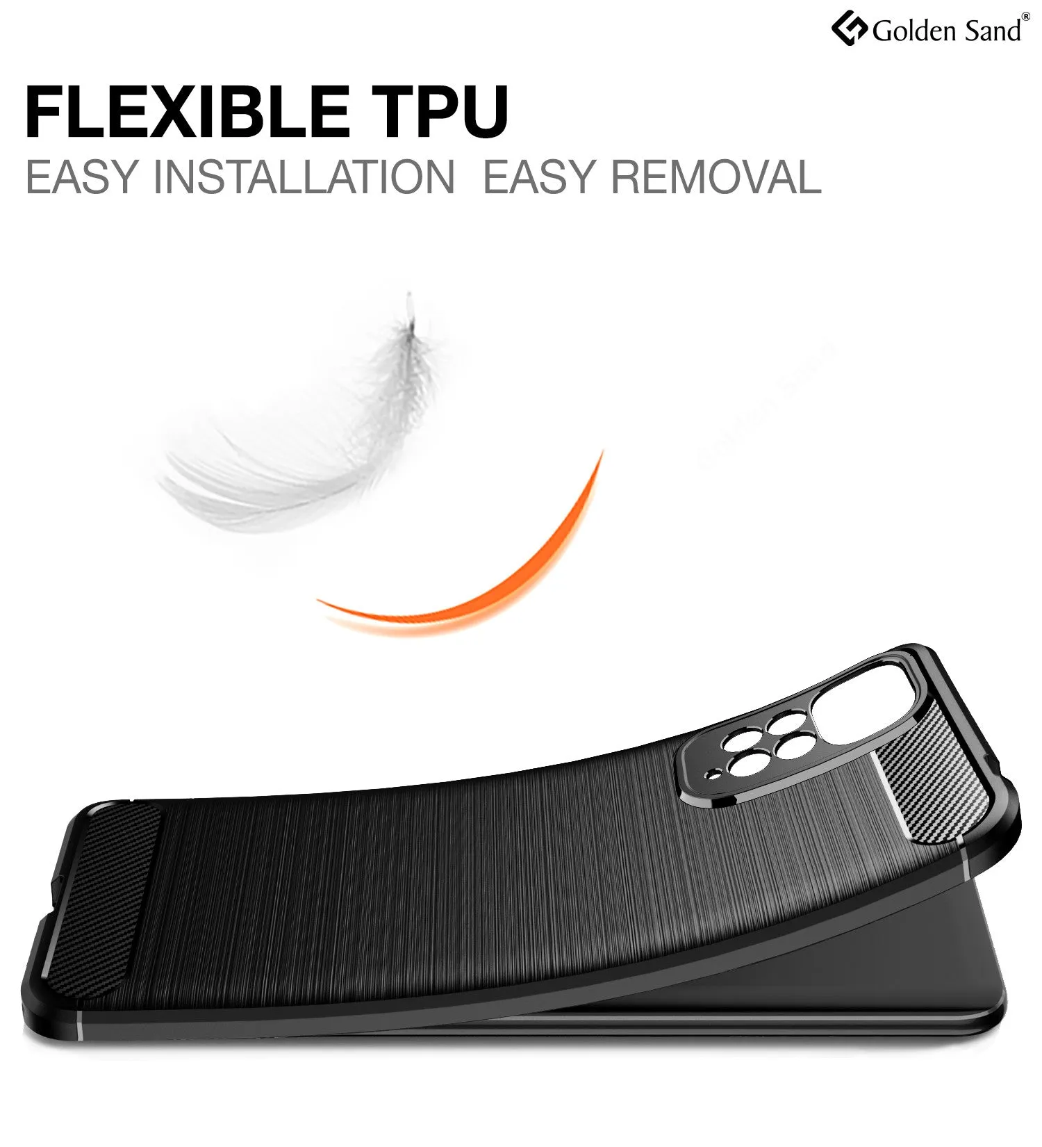 Carbon Fibre Series Shockproof Armor Back Cover for Redmi Note 11, Redmi Note 11S, 6.43 inch, Black