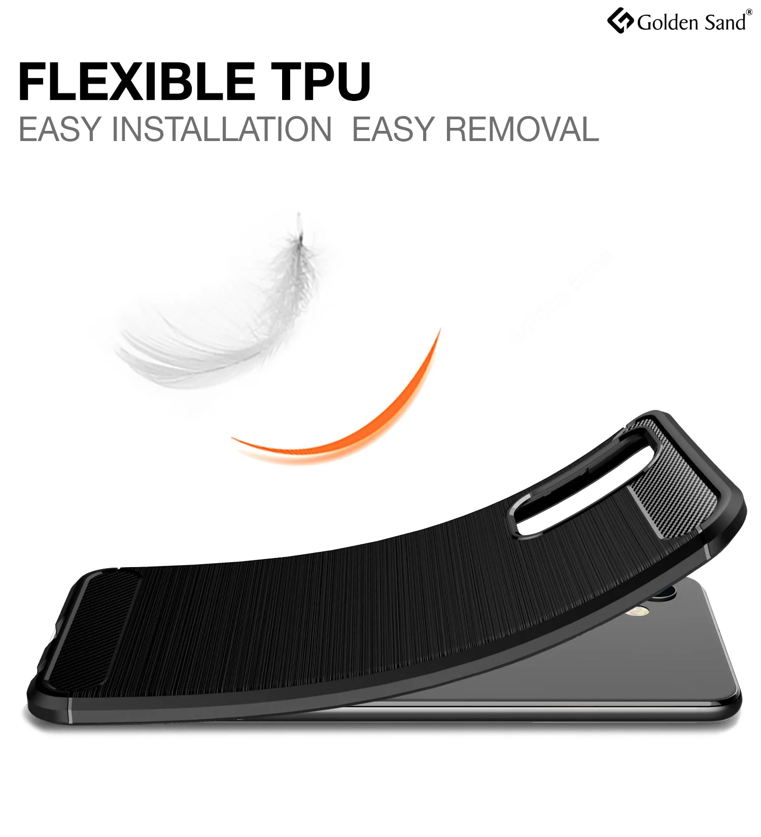 Carbon Fibre Series Shockproof Armor Back Cover for Samsung Galaxy M32 5G, 6.5 inch, Black