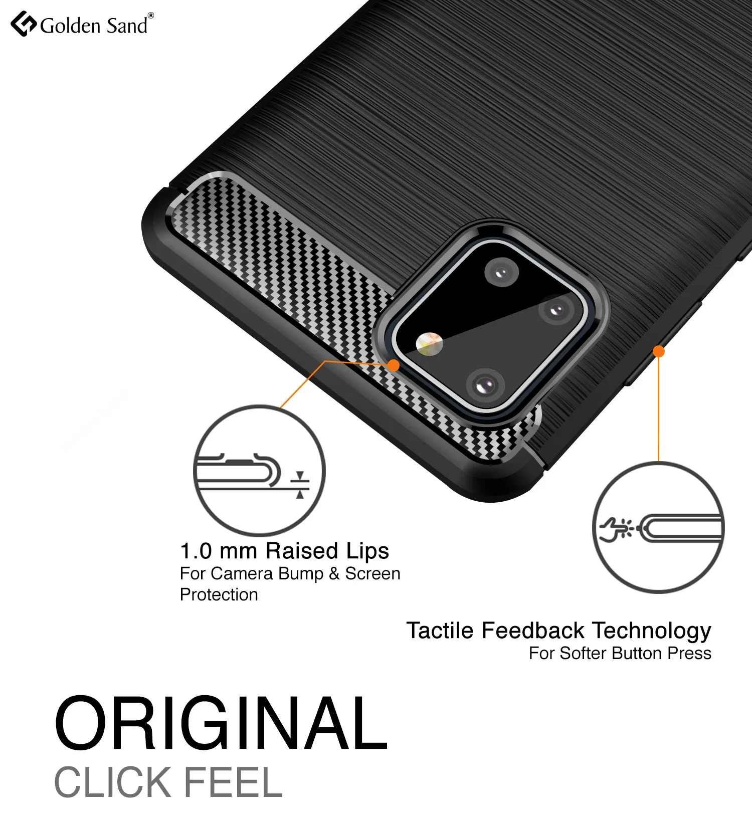 Carbon Fibre Series Shockproof Armor Back Cover for Samsung Galaxy Note 10 Lite 6.7 inch, Black