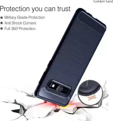 Carbon Fibre Series Shockproof Armor Back Cover for Samsung Galaxy S10, 6.1 inch, Blue