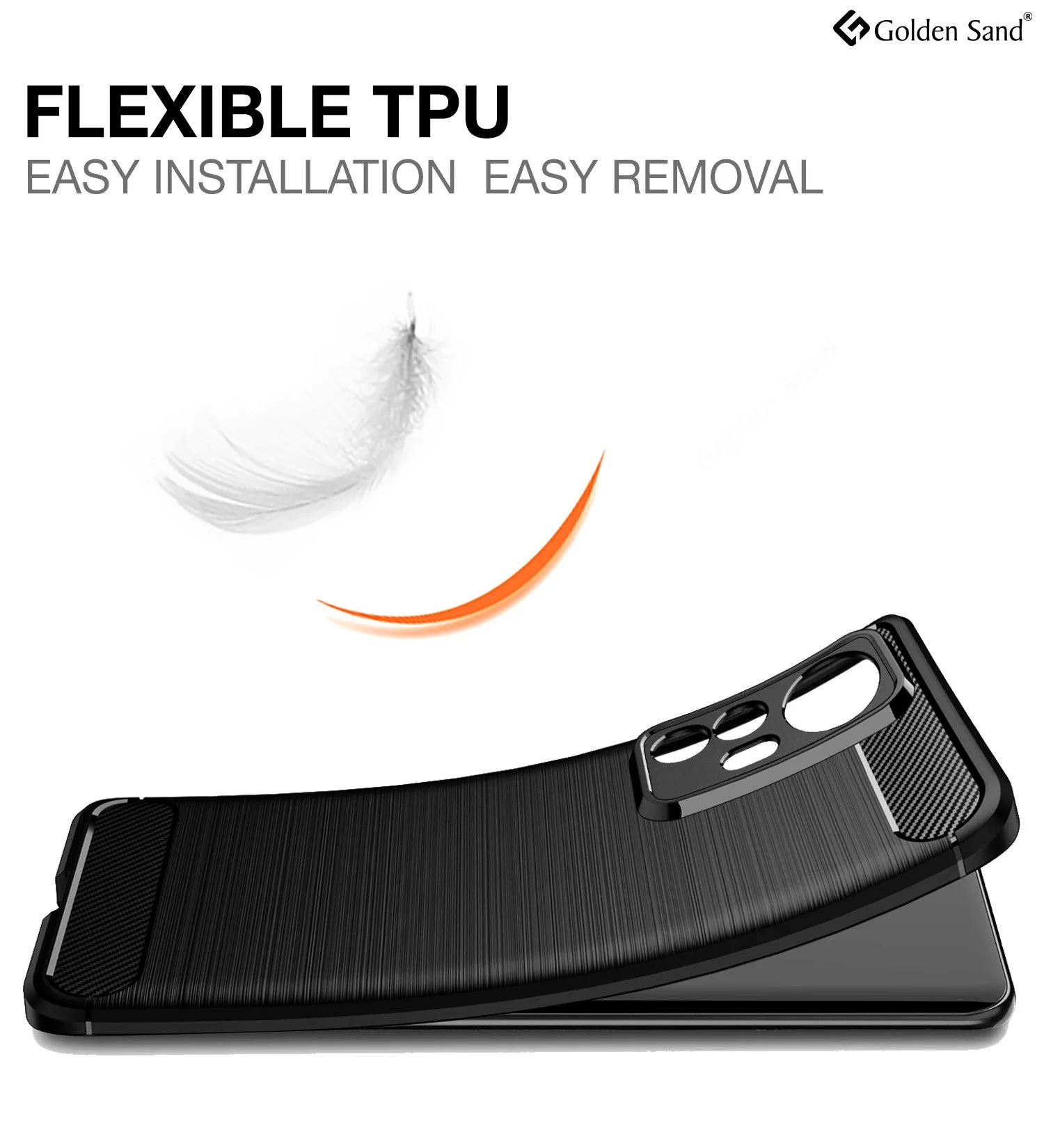 Carbon Fibre Series Shockproof Armor Back Cover for Xiaomi 12 Pro 5G, 6.73 inch, Black