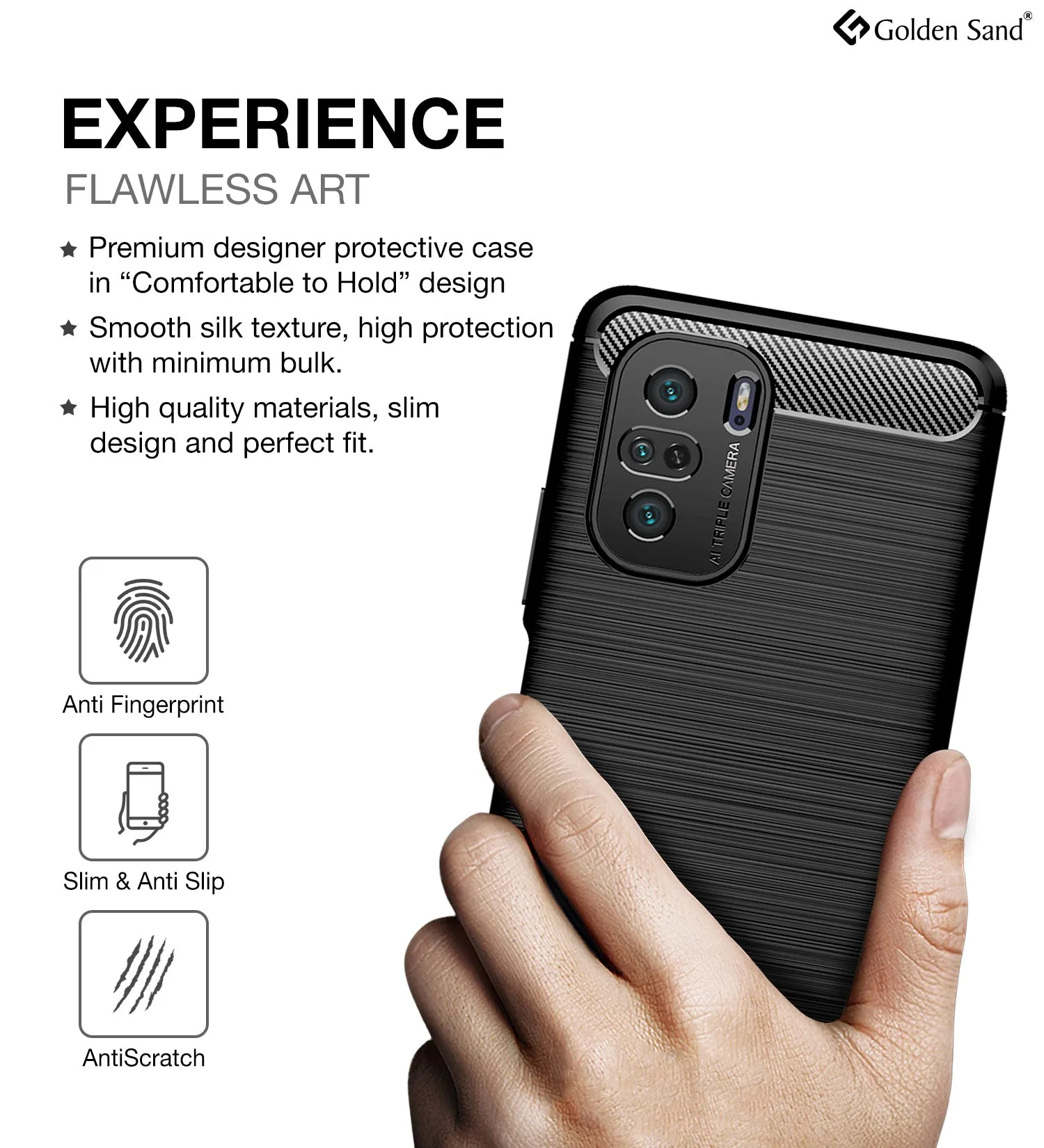 Carbon Fibre Series Shockproof Armor Back Cover for Xiaomi Mi 11X 5G, Xiaomi Mi 11X Pro 5G, 6.67 inch, Black
