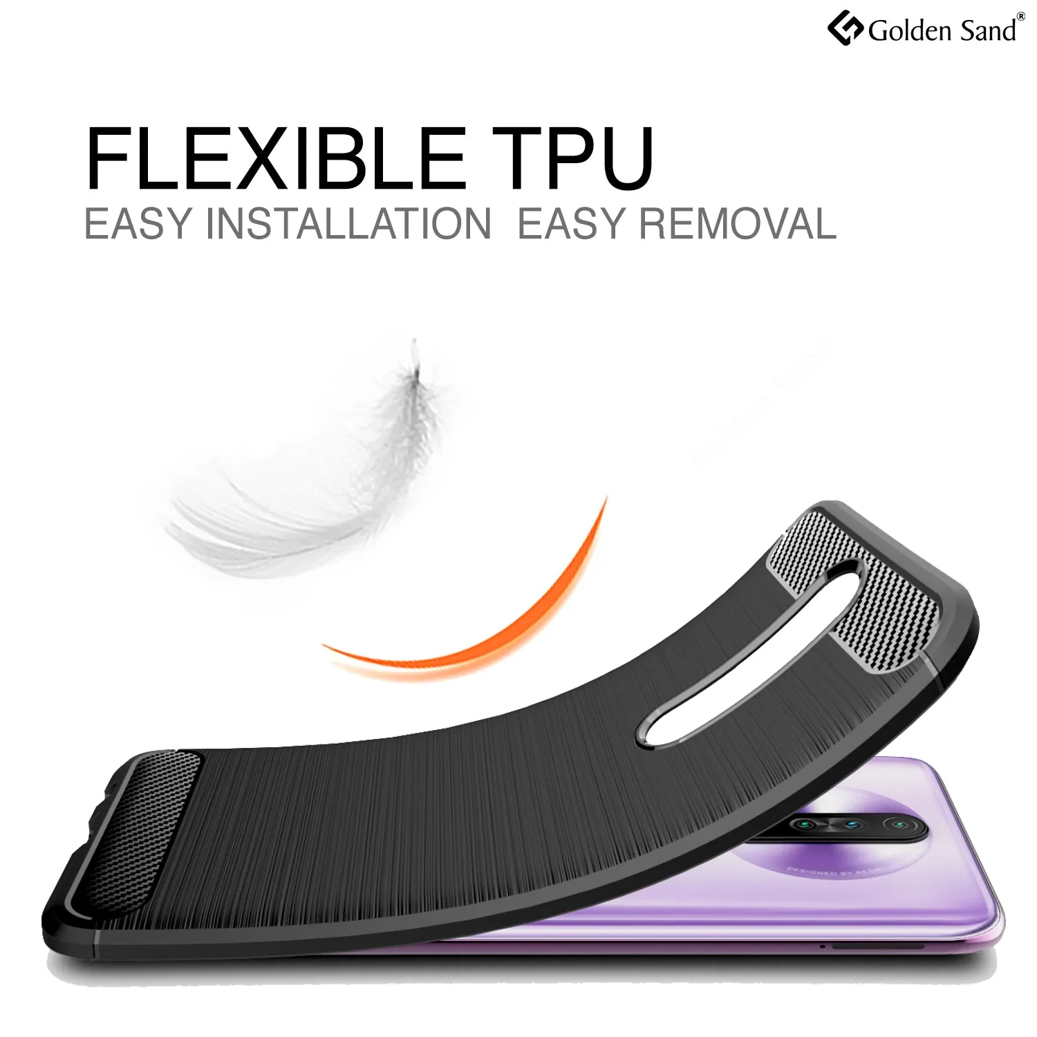 Carbon Fibre Series Shockproof Armor Back Cover for Xiaomi Poco X2, Redmi K30 6.67 inch, Black