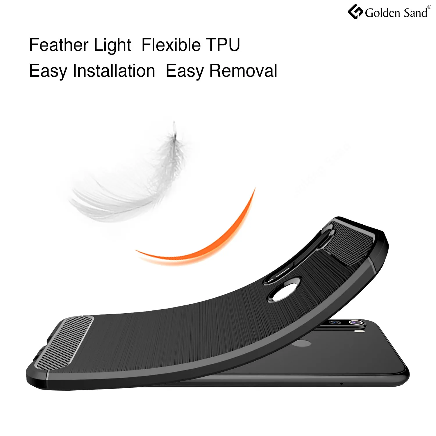 Carbon Fibre Series Shockproof Armor Back Cover for Xiaomi Redmi Note 8 6.3 inch, Black