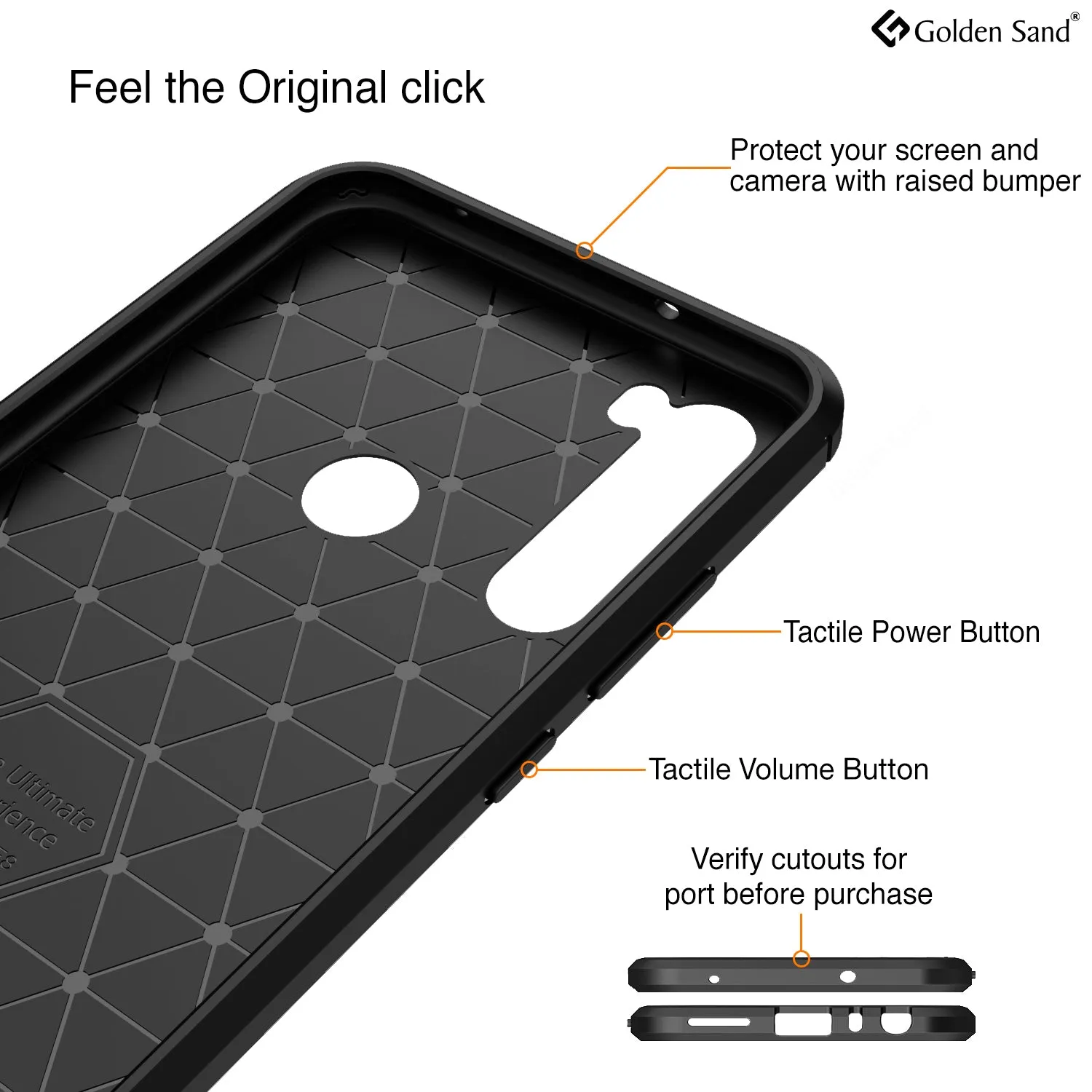 Carbon Fibre Series Shockproof Armor Back Cover for Xiaomi Redmi Note 8 6.3 inch, Black