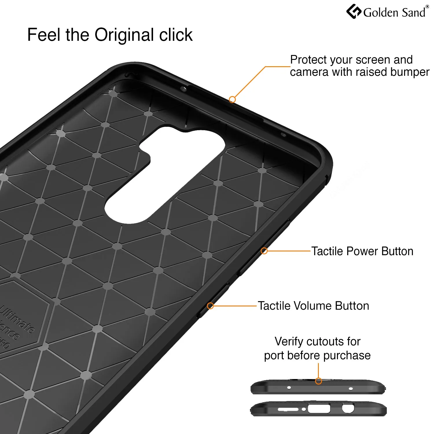 Carbon Fibre Series Shockproof Armor Back Cover for Xiaomi Redmi Note 8 Pro 6.53 inch, Black