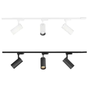 Ceres LED Track Light Kit CCT 3Lt 30w White or Black