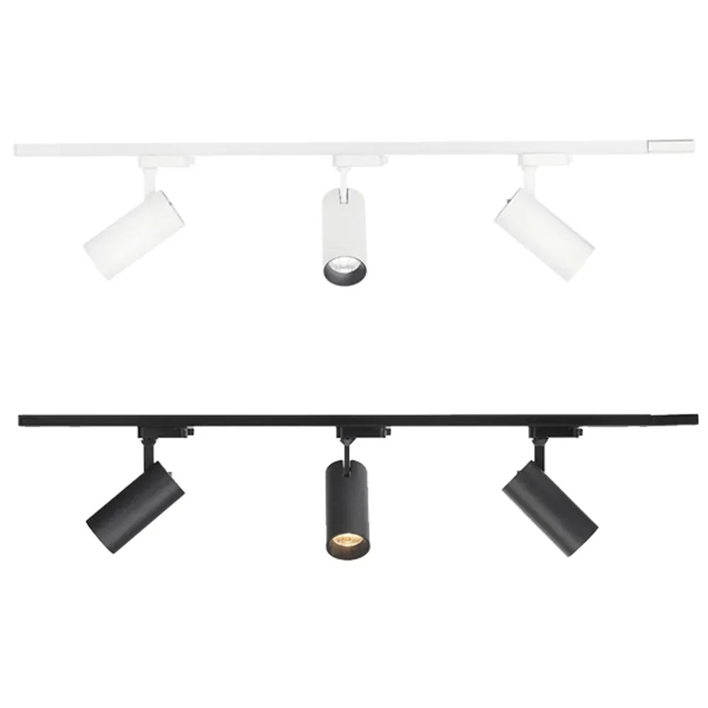 Ceres LED Track Light Kit CCT 3Lt 30w White or Black