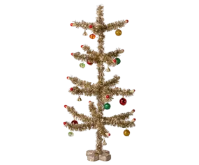 Christmas tree, Gold - Red and green decoration