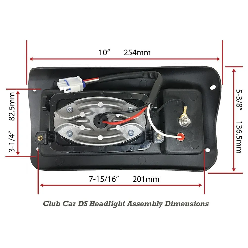 Club Car DS LED Headlight Replacement Assemblies