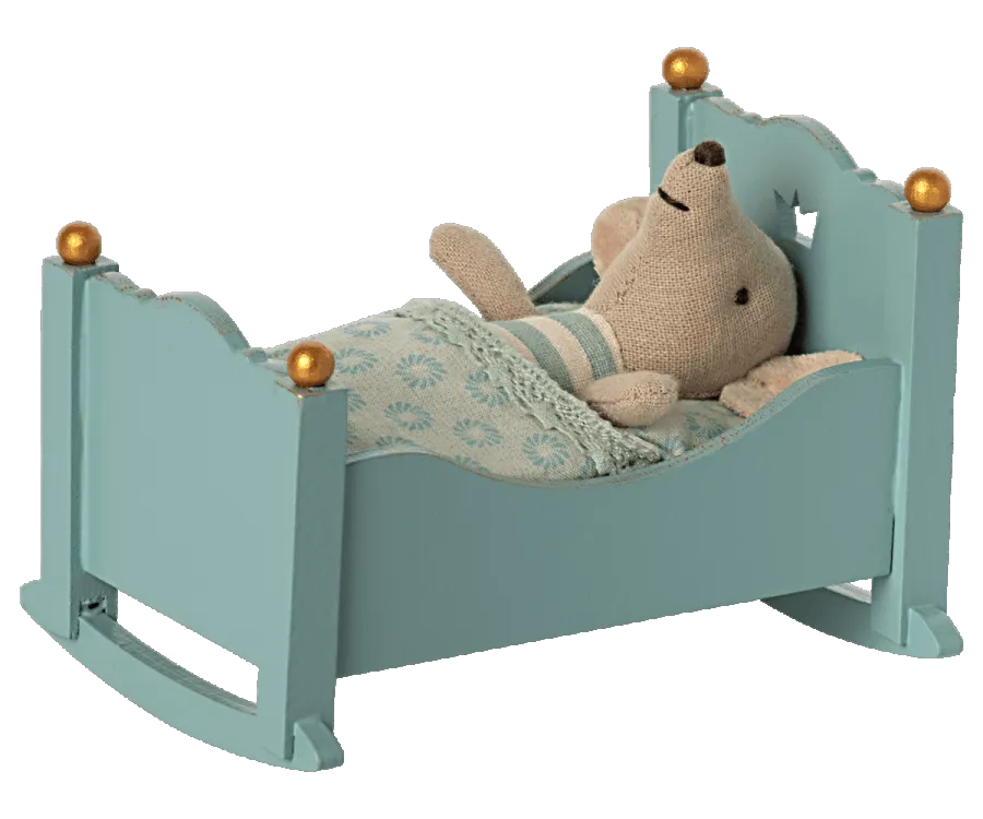 Cradle, Baby Mouse - Blue