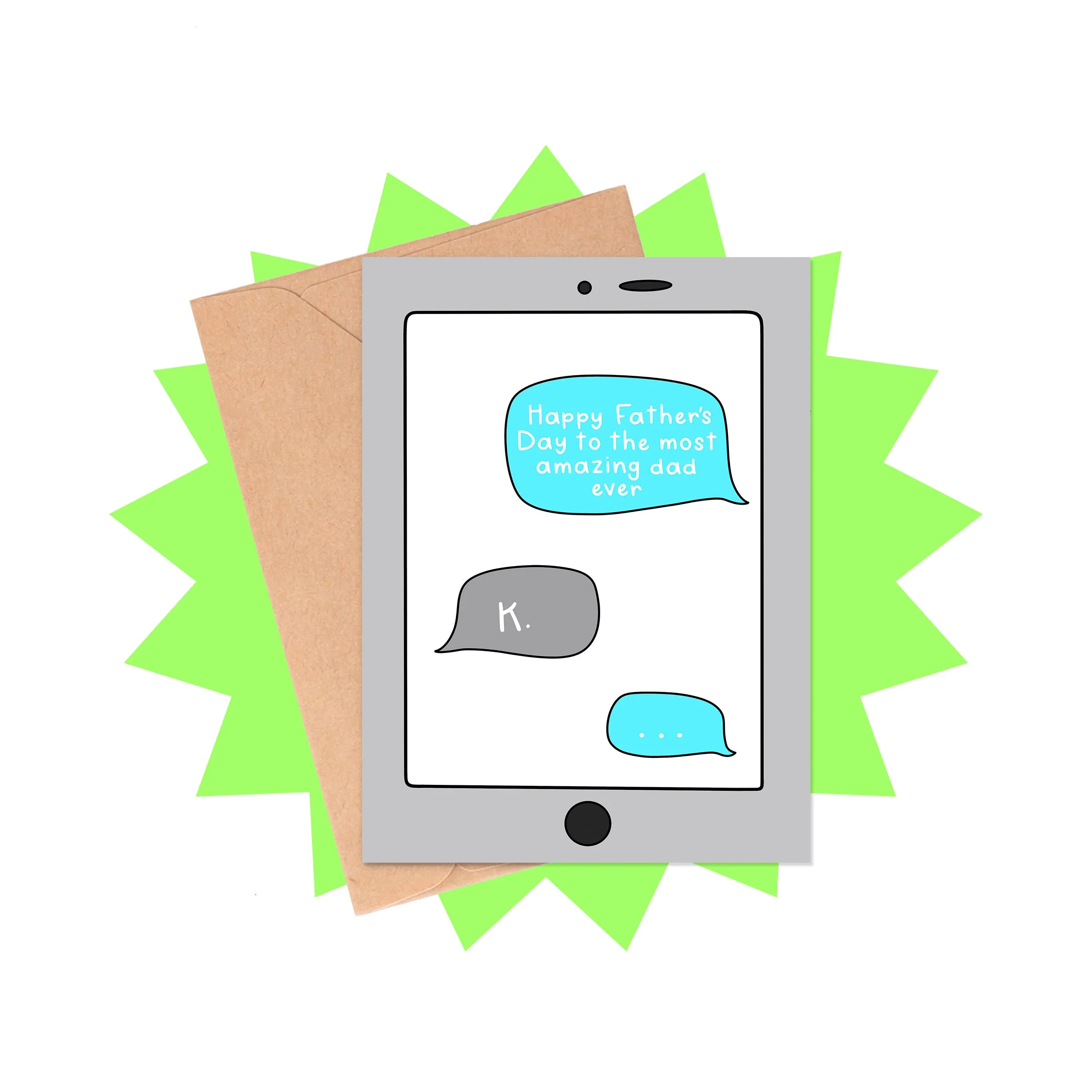Dad Text Response Card