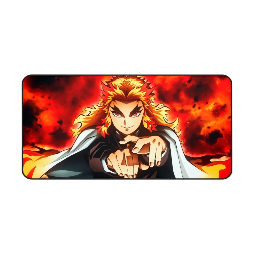 Demon Slayer Mouse pad Anime Large Desk Mat - Kyōjurō Rengoku