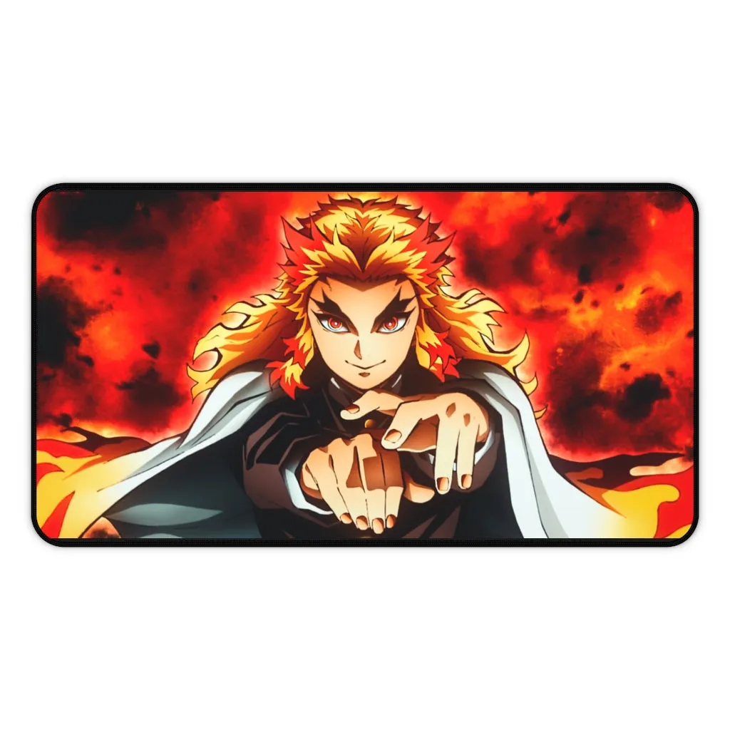 Demon Slayer Mouse pad Anime Large Desk Mat - Kyōjurō Rengoku