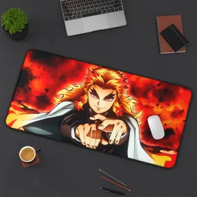 Demon Slayer Mouse pad Anime Large Desk Mat - Kyōjurō Rengoku