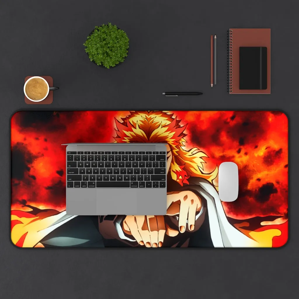 Demon Slayer Mouse pad Anime Large Desk Mat - Kyōjurō Rengoku