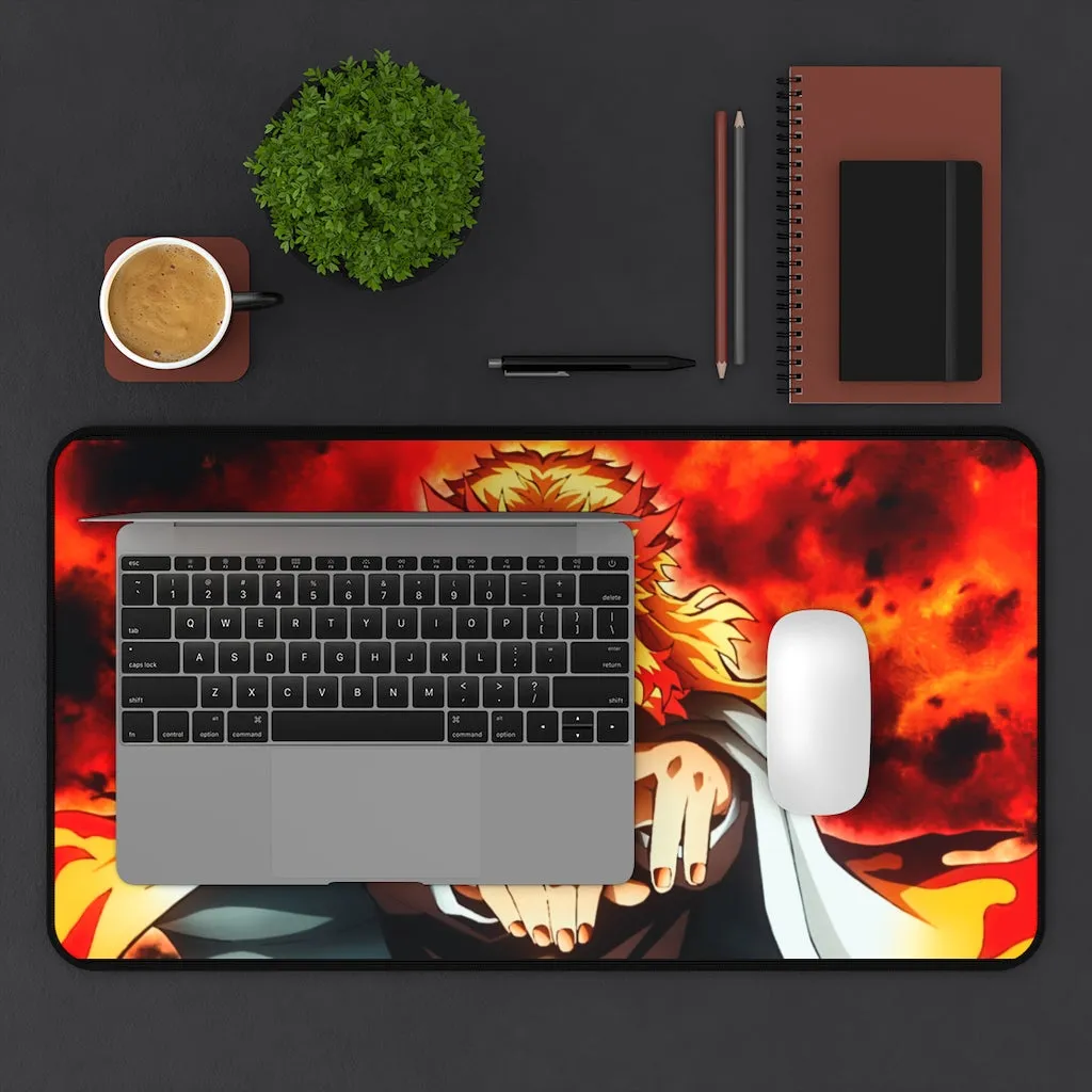 Demon Slayer Mouse pad Anime Large Desk Mat - Kyōjurō Rengoku