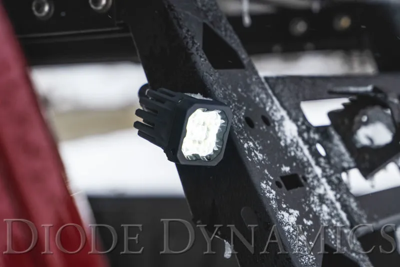 Diode Dynamics Stage Series C1 LED Pod Pro - White Flood Standard RBL (Pair)