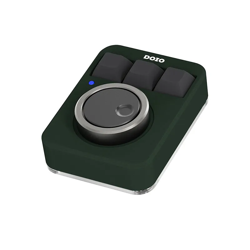 DOIO KB03-01K Macro Keyboard 3 Keys   1 Knob Macro Pad